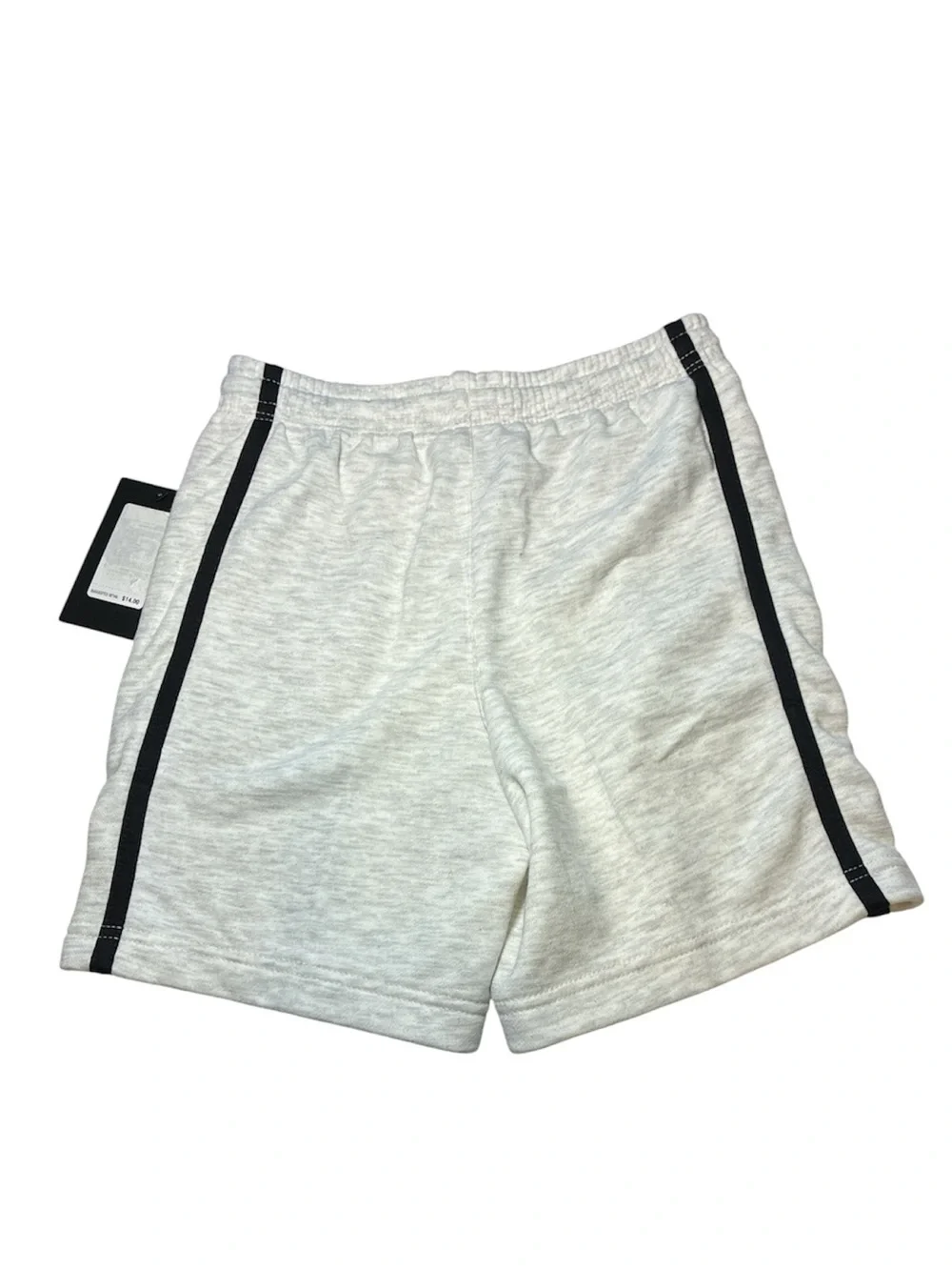 Converse kids Heather Gray Athletic Shorts with Black Side Stripe sz 7 boys new